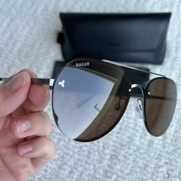Bally Unisex Aviator Sunglasses NEW